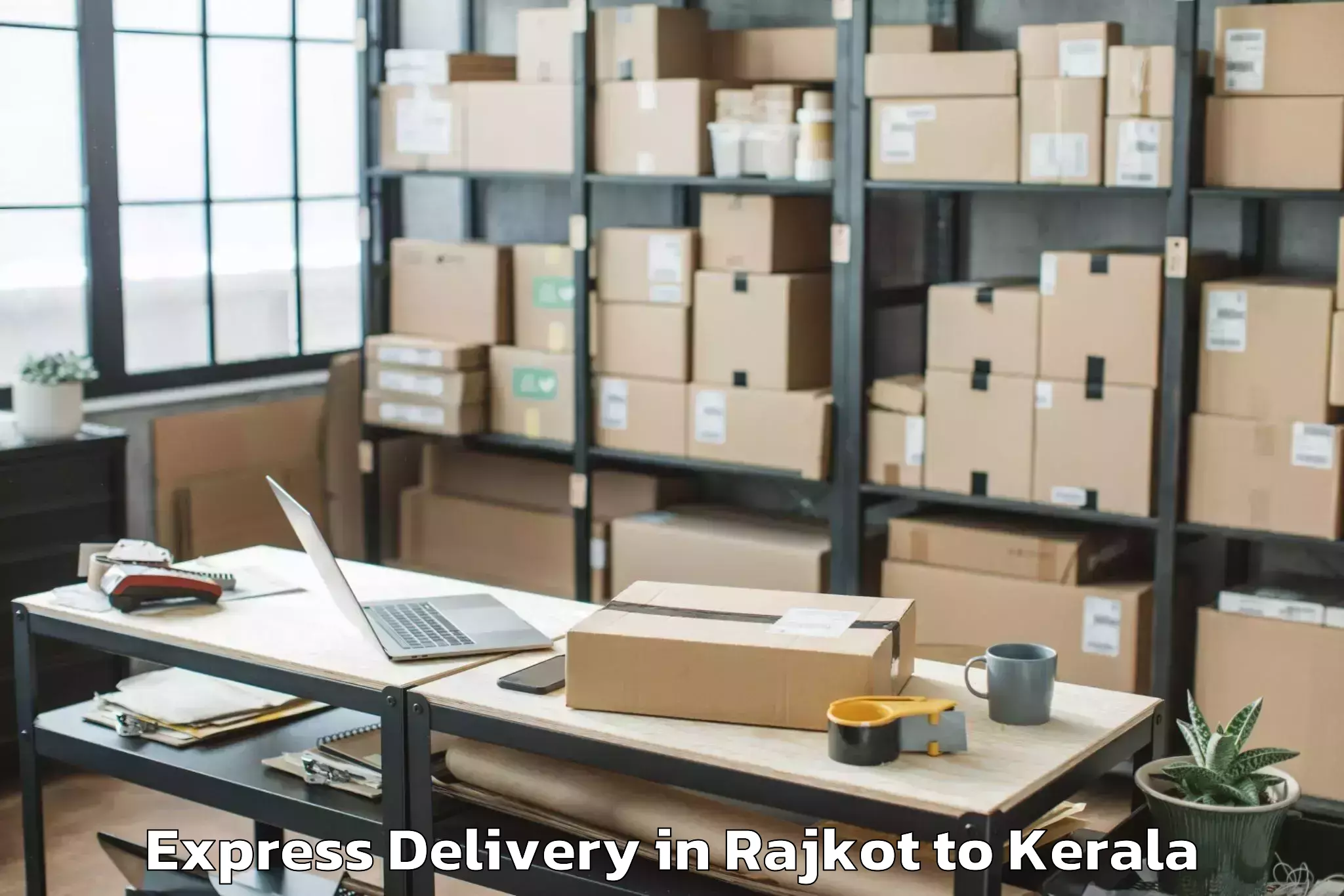 Leading Rajkot to Mukundapuram Express Delivery Provider